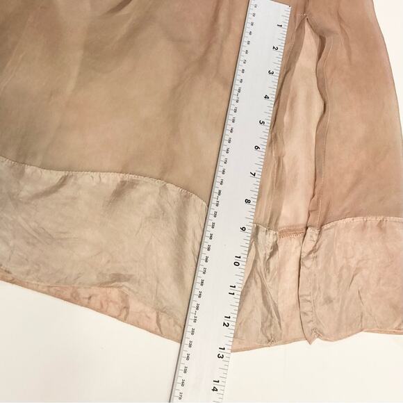 Nwot THE PEOPLE OF THE LABYRINTHS Dress M Silk Sheer Watercolor Embroidery ALine - Picture 16 of 16